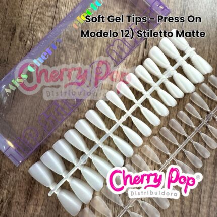 Soft gel tips - Press On Stiletto Matte