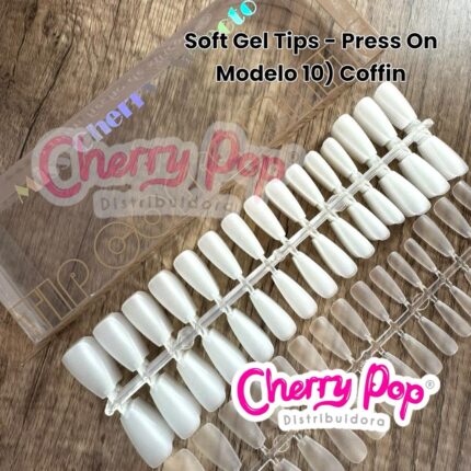 Soft gel tips - Press On Coffin